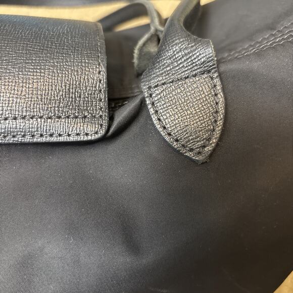 Longchamp Le Pliage Neo Original Black Medium Handbag Purse Classy Travel RARE - Picture 6 of 10